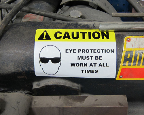 LabelTac 4 and Pro Model Die-Cut Caution OSHA Header Roll